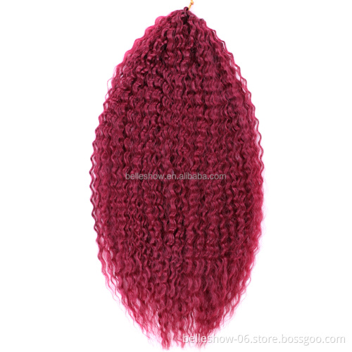 Crochet Hair Synthetic Ombre Crochet Braiding Hair Extensions  Afro Kinky Curly  deep twist
